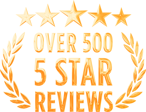 Over 500 5-Star Ratings
